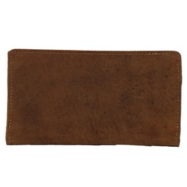 Greenburry ModaStore Vintage 1817-25 Leather Women's Long Wallet Purse, brown, Classic