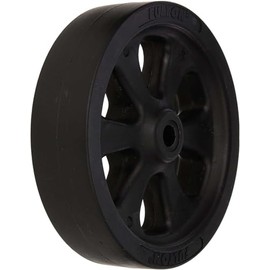 Part Synergy Replacement for Trailer Jack Wheel - 8 in Wheel - Hardware Included - Plastic - Black - Each Direct Fit