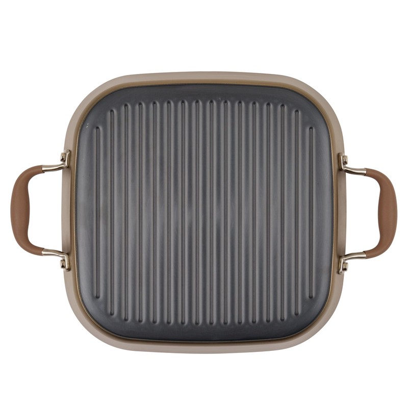 Anolon Advanced Nonstick 2-in-1 Deep Grill Pan and Square Roaster
