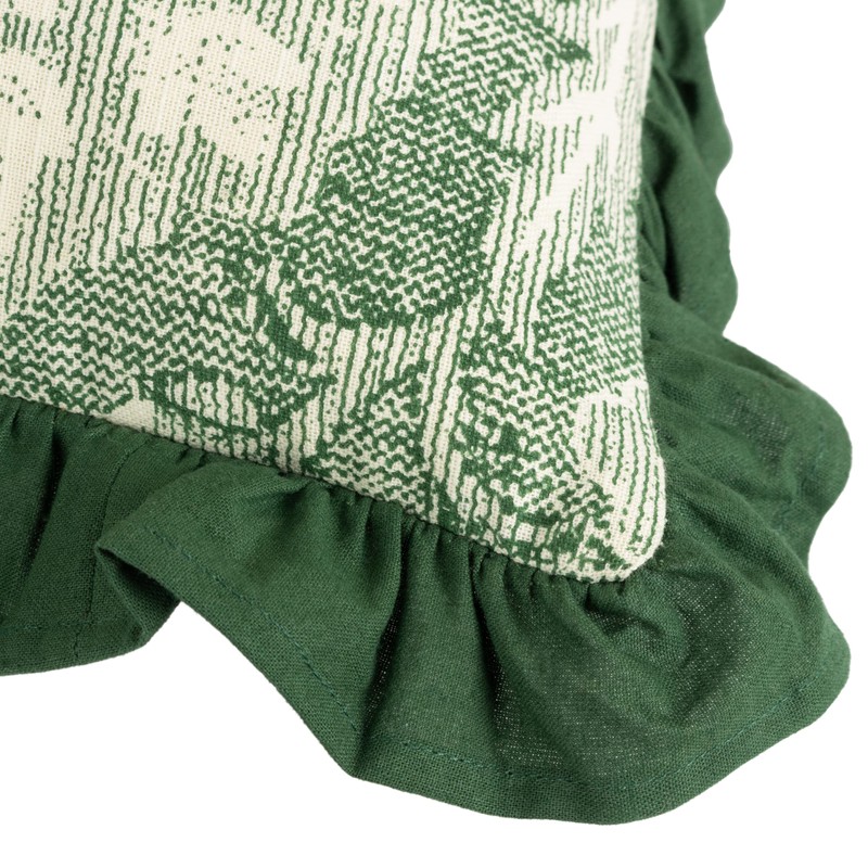 Paoletti Kirkton Cushion Cover,Bottle Green,50 x 50cm