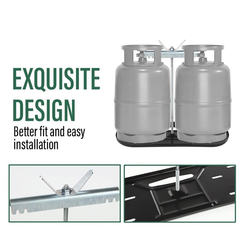 GRAND ORANGE Propane Tank Mounting Kit Fit for RV 20lb