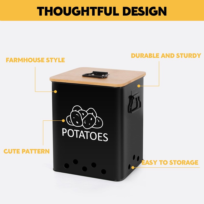 Candco Potato and Onion Storage Bin, Set of 2 Vegetable
