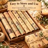 Vintage Kraft Gift Wrapping Paper for Birthdays and Holidays –