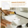 OATIPHO 6 Pack Plastic Drawer Organizers Sturdy Vanity Organizer Trays