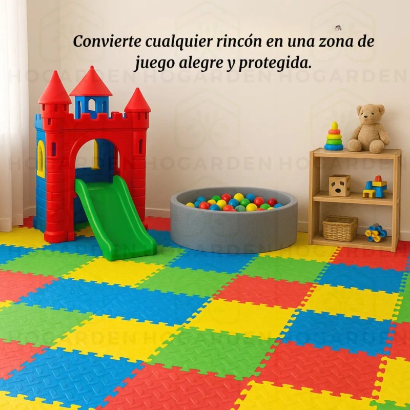 Piso Eva 20 Pzs Protector Para Juegos En Casa