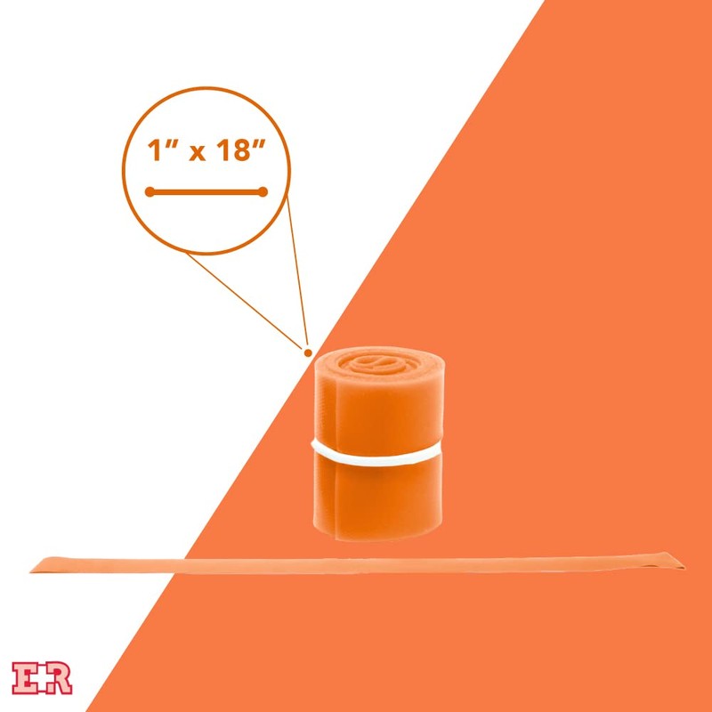 Ever Ready First Aid Orange Latex-Free Disposable Tourniquet – 10