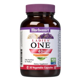 Bluebonnet Ladies One 40+ Whole Food-Based Multiple 30 Vegetable Capsules