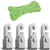 4PCS Automatic Lock Hook Self Locking Easy Tighten Rope Kit