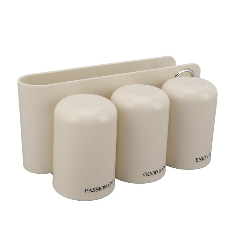Toothbrush Holder Wall Mounted Multi Functional Toothbrush Toothpaste Dispenser for