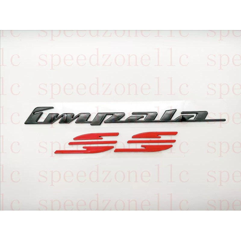 2Pcs 94-96 Impala Ss Rear Quarter Panel Emblems 3D Letter