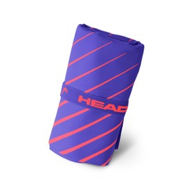 HEAD Active Stripes - Asciugamano Microfibra con Elastico, Palestra, Sport e Fitness, Morbido e Leggero a Rapida Asciugatura, Asciugamani Bagno Assorbente Salvaspazio Viaggio 40x60, Violet