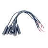 daier 6Pcs 2.5mm Female Jack to Bare Wire Open End