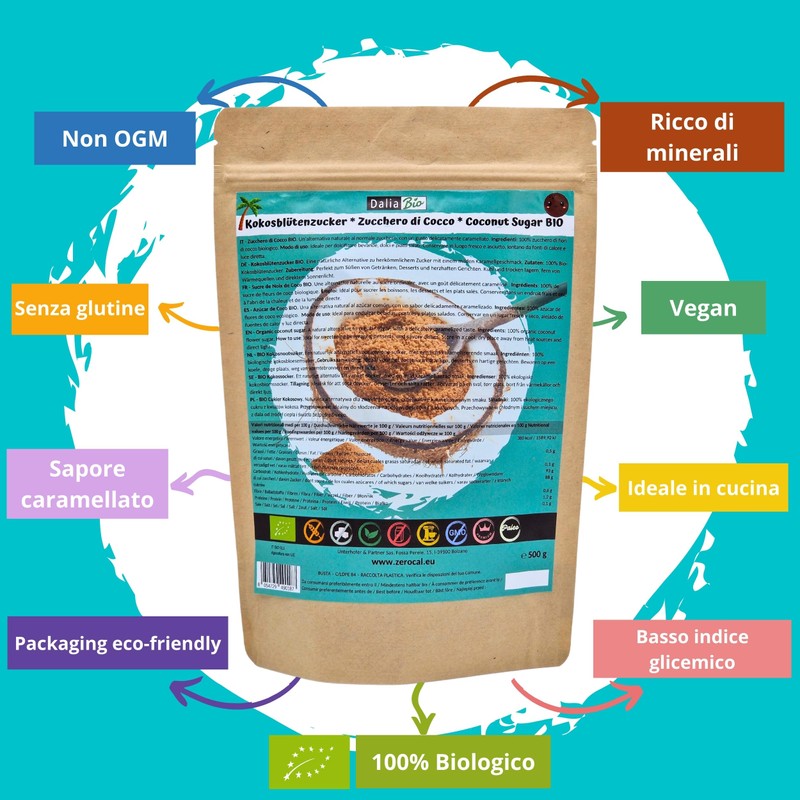 Dalia - Zucchero di Cocco BIO - 500 g |