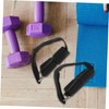 Mipcase 1 Pair Adjustable Dumbbell Foot Straps for Tibialis Training