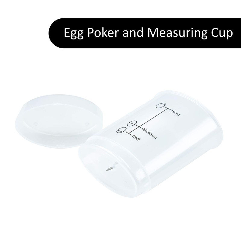 Brentwood TS-1045W Electric 7 Egg Cooker with Auto Shut Off,