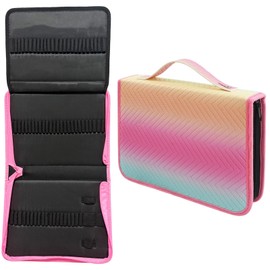 Daerthotk Colored Pencil Case 80 Slots Pencil Holder with Zipper Closure Large Capacity Pencil Case for Watercolor Pens, Pencil Case Organizer for Artist