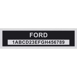 LVCE Custom Vin Tag-Compatible with Ford