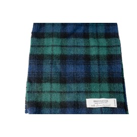 Briomhar Black Watch Tartan Plaid Wool Scarf - 100% Lambswool Made in Scotland, Perfect Winter Scarf for Cold Weather