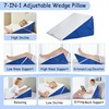 jakoola Bed Wedge Pillow for Headboard Sleeping, Adjustable 9 &
