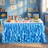 Windkream 6 ft Ocean Table Skirt for Teacher Desk Ocean