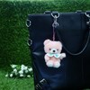 Takeoff Bear Drop Plush Keychain Retro Pastel Bear Cute Embroidered