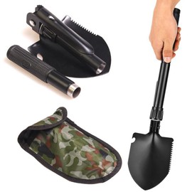 Mini Folding Shovel, Multifunctional Folding Shovel, Removable Shovel, Camping Shovel, Folding Snow Shovel, Used for Snow Shovel, Gardening, Camping, with 1 Storage Bag