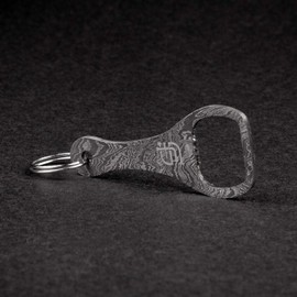 Forseti Steel Cap Lifter Damascus Steel Keychain Bottle Opener