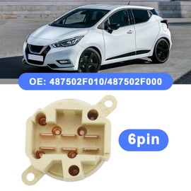 eMagTech Ignition Contact Switch Compatible with Micra Mk3/K12 Mk4/K13 Pathfinder R51 Almera Mk2/N16 Qashqai Mk1/Mk2 J10 JJ10 Note Cabstar 487502F010 487502F000