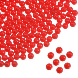 HARFINGTON 4200pcs Acrylic Round Beads 6mm Loose Bubble Craft Bead Assorted Candy Color for DIY Bracelet Earring Necklace Jewelry Making, Red