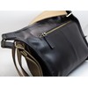 BAWAKO Shoulder Bag Genuine Leather Black Crossbody Bag Medium Compartments