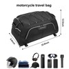 Leopauto Motorcycle Tail Bag - Waterproof Large Capacity Motorcycle Trunk