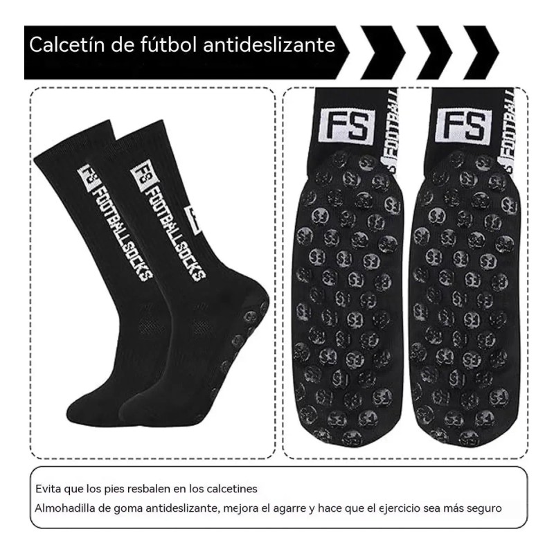 12 Pares Calcetines Futbol Medias Deportes Antideslizantes