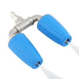 Dual Turbo Nozzle Pressure Washer, 4000 PSI 360°Rotating Spray Power Washer Turbo Tips, with 1/4” Quick Connect, Pressure Washing for Garden Car Concrete Brick Vinyl Surface 4-6 GPM 2.0 Orifice