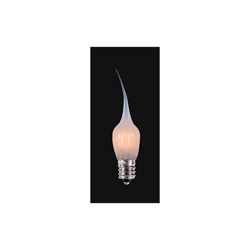 B&P Lamp® 3 Watt 130V Candelabra Base Flame Tip Silicone