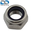 D2D Pack of 10 Self-Locking Nuts Low Form Size: M6