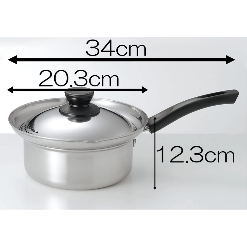 Kakusee NW-05 Nirwaka Single-Handled Pot, 6.3 inches (16 cm), Full