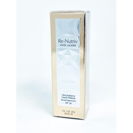 Estee Lauder Re-Nutriv Ultra Radiance Liquid Makeup Foundation SPF 20 - 8N1 Espresso, 1 fl. oz. New Version