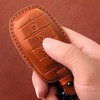 Tukellen for Dodge Key Fob Cover Genuine Leather Key Case