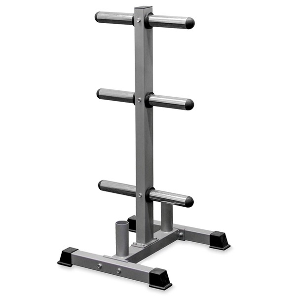 Valor Fitness BH-9 Olympic Plate Storage Tree with Olympic Bar Storage for a Clean, Organized Gym
