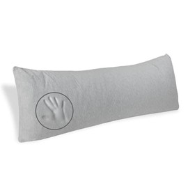 Milliard Full Body Pillow - Shredded Memory Foam with Washable Cover - Long, Hypoallergenic, Firm Hug Pillows for Side and Back Sleepers (54in, Cool Grey)