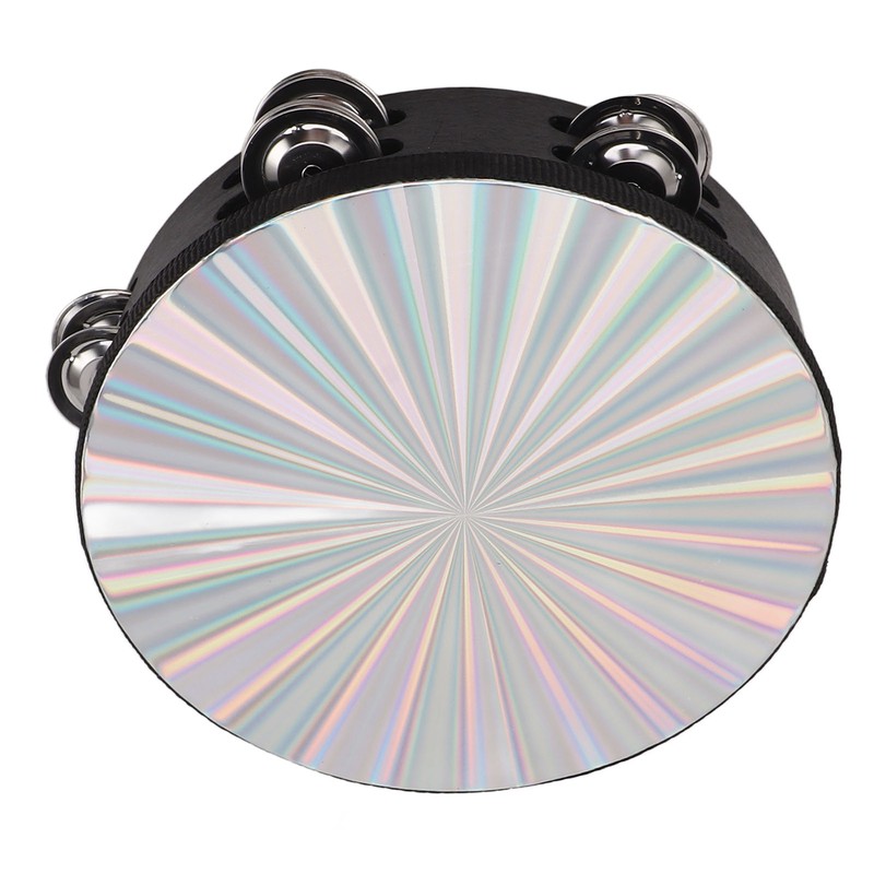 Tambourine Double Row Jingles Drum Metal Bell Handheld Drum Kids