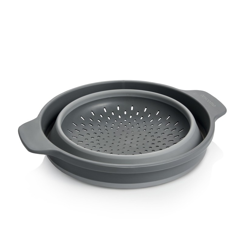 Tescoma Grandchef 24 cm Plastic Folding Dish Drainer - Light