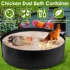 Chicken Dust Bathtub,Bottomless PE Chicken Dust Bath Containers,Adjustable Chick Coop