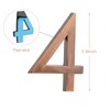 Self Adhesive Mailbox Numbers,Door Address Number Stickers for Office Room,Raised