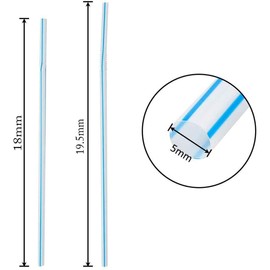 100Pcs Straws Flexible Disposable Plastic Drinking Straws for Party Smoothie Cocktail and Hot Drinks