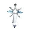 Crystals lucky crystal angel, Crystal, aquamarine, 19,4 x 3,5 x