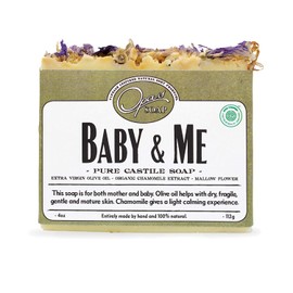 Opas Soap - 100% Natural Baby & Me Fragrance Free Castile Olive Organic Oil Soap with Chamomile