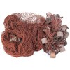 Decorative Net Fishing Net Approx. 250 x 250 cm Brown