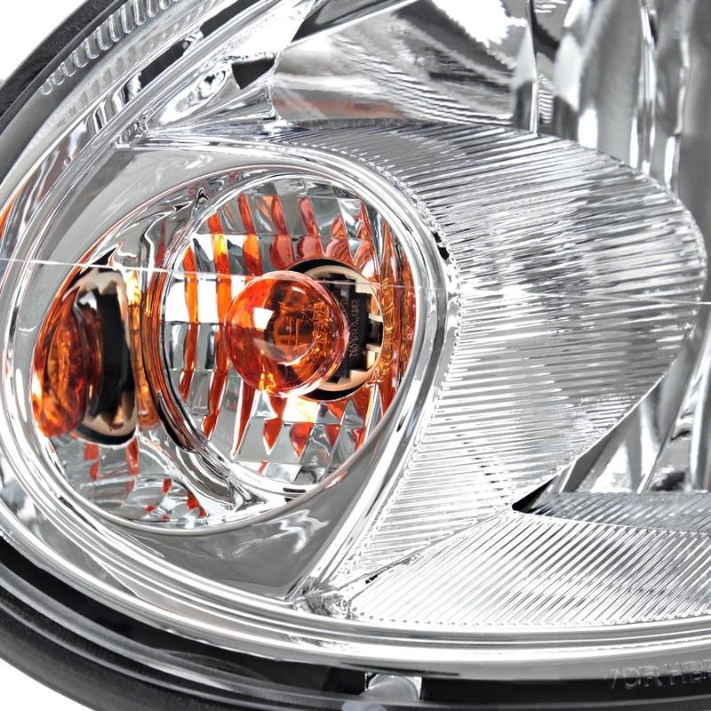 Spec-D Tuning Chrome Housing Clear Lens Factory Style Headlights Compatible