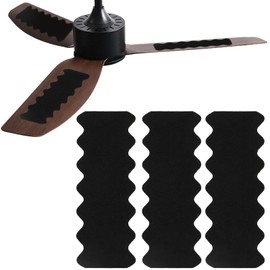 WBCBEC 6 PCS Ceiling Fan Filters Unscented Activated Coconut Shell Carbon Filter Easy-Stick Universal Ceiling Fan Air Filters Unscented Ceiling Fan Blade Filters for Common Household Contaminants